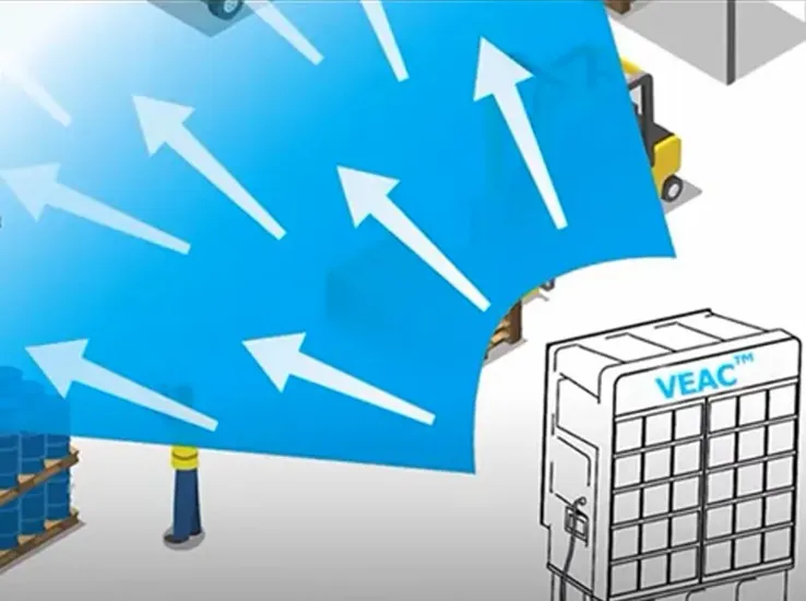 VEAC™の機能は？最大40㎡の広いスペースを冷却するために使用できます。